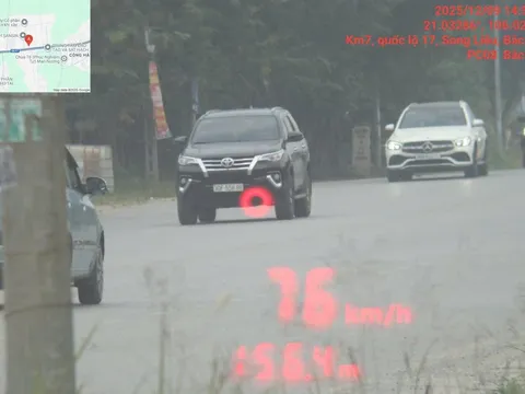 Lỗi xe ô tô chạy quá tốc độ 20 35km/h năm 2026 phạt bao nhiêu? Ô tô chạy quá tốc độ 20 35km/h trừ bao nhiêu điểm?