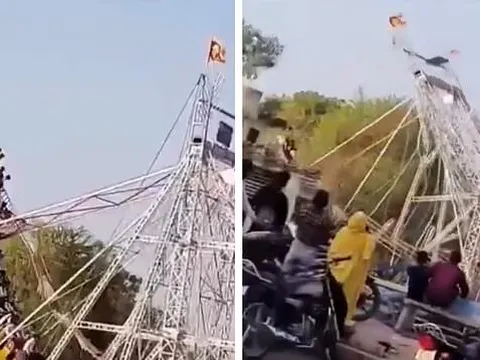 Sập đu quay khổng lồ tại hội chợ, 14 học sinh thương vong