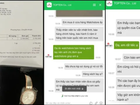 Tp.HCM: Cửa hàng Watchstore.vn bán đồng hồ... trôi nổi?
