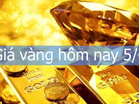 Giá vàng mới nhất hôm nay 5/6: Vàng thế giới quay đầu giảm mạnh