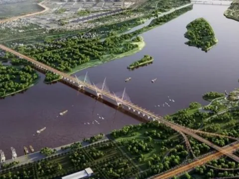 Cầu 8.300 tỷ qua sông Hồng sẽ nằm trên địa bàn quận Bắc Từ Liêm và huyện Đông Anh, Hà Nội