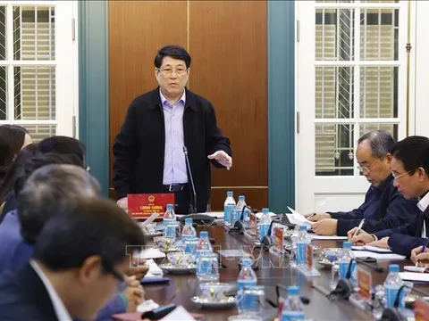 Chủ tịch nước Lương Cường làm việc với Văn phòng Chủ tịch nước về công tác tư pháp