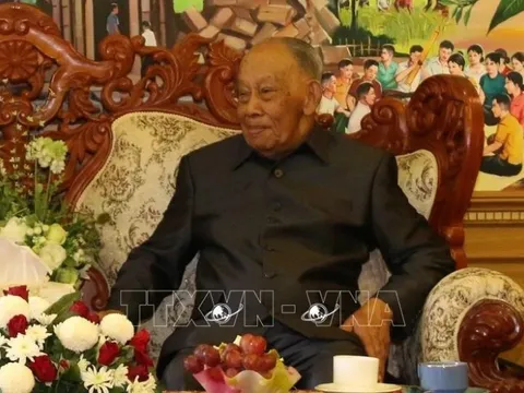 Điện chia buồn nguyên Chủ tịch Đảng, nguyên Chủ tịch nước Lào Khamtay Siphandone từ trần