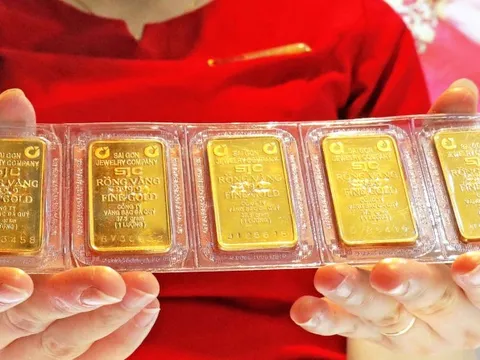 Giá vàng sáng 5/4 giảm hơn 1 triệu đồng/lượng