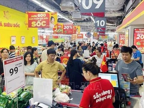 Quý I/2025, tổng mức bán lẻ hàng hóa, doanh thu dịch vụ tiêu dùng tăng 9,9%