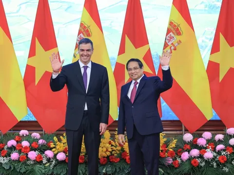 Tuyên bố chung về kết quả chuyến thăm chính thức Việt Nam của Thủ tướng Tây Ban Nha Pedro Sánchez