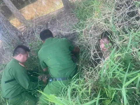 Đội nam nữ trộm đồ của chủ quán nước, bị bắt khi lẩn trốn trong bụi cỏ