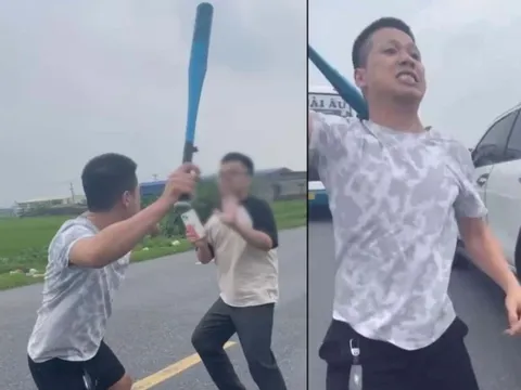Thái Bình: Khởi tố tài xế xe bán tải dùng gậy bóng chày đánh người sau va chạm giao thông