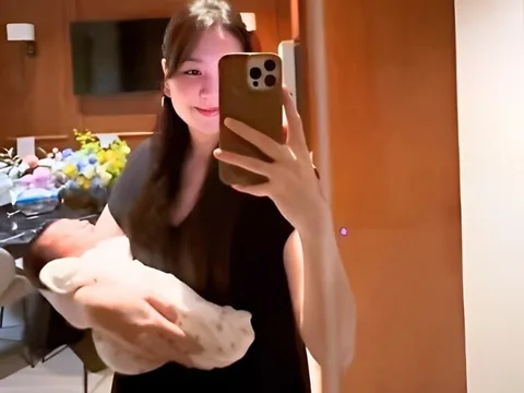 Mai Ngọc về lại dáng y hệt thời chưa bầu sau 18 ngày sinh nở, bí quyết đều nhờ mâm cơm ở cữ đẹp mắt