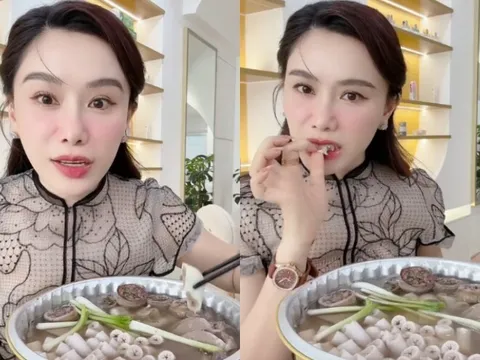 Nữ MC ăn món lòng se điếu hút 4 triệu lượt xem: 40 tuổi vẫn trẻ như gái đôi mươi, là "phú bà" miền Tây