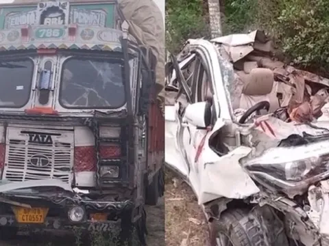 Hiện trường vụ xe tải đâm ô tô trên cao tốc, 5 người trong gia đình tử vong thương tâm: Hé lộ danh tính nạn nhân