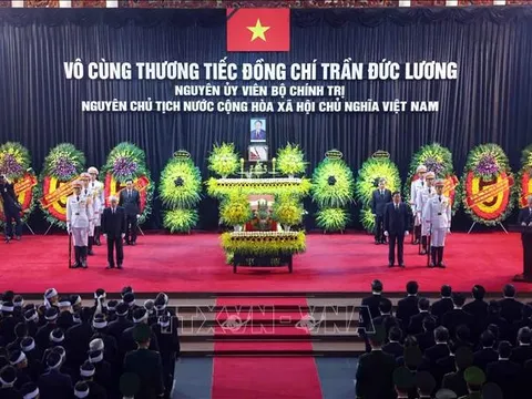 Cử hành trọng thể Lễ truy điệu nguyên Chủ tịch nước Trần Đức Lương