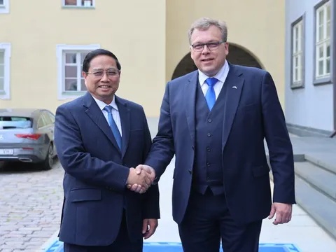 Thủ tướng Phạm Minh Chính hội kiến Chủ tịch Quốc hội Estonia