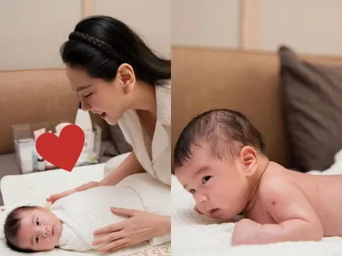 Mai Ngọc rèn nếp cho con từ bé: 6h sáng đã nằm sấp tập luyện, bé Panda vừa lí lắc vừa siêng năng