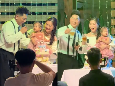 Diễn viên Thanh Trúc công khai danh tính chồng nổi tiếng, dọn tiệc thôi nôi hoành tráng cho ái nữ như "bản sao" của bố