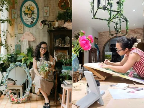 Mẹ 3 con xây căn studio làm việc theo phong cách đồng quê Châu Âu, đẹp thơ mộng như vườn cổ tích giữa lòng Sài Gòn