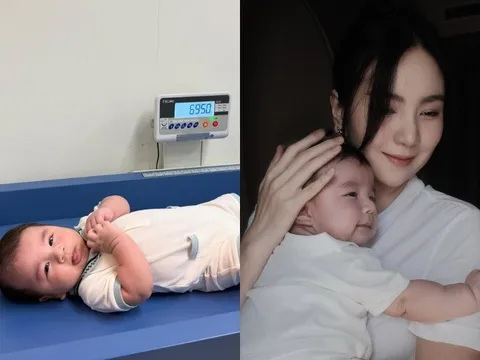 Con trai Mai Ngọc phát triển chiều cao gấp đôi tiêu chuẩn, bác sĩ ngạc nhiên phải đo lại 2 lần
