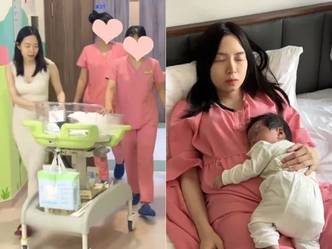 Con gái Xuân Hinh chi 60 triệu đồng để ở cữ, khoe cảnh rể quý nhà "vua hài đất Bắc" chăm con cực khéo