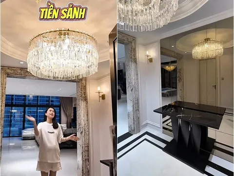 Ngôi nhà 9 tầng như "cung điện" của MC VTV vừa sinh con cho chồng Tiến sĩ nhưng phòng giúp việc gây tranh cãi