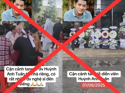 Phía diễn viên Huỳnh Anh Tuấn đính chính tin đồn qua đời sau đột quỵ, bức xúc vì xuất hiện loạt video đám tang