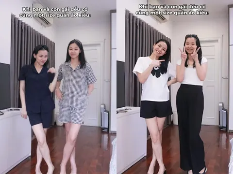Con gái Thùy Lâm nay mặc đồ cùng size với mẹ, mang "gen xịn" được khuyên đi thi hoa hậu