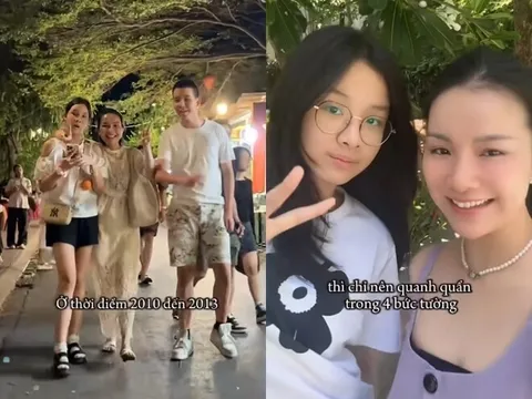 Hoa hậu Thùy Lâm đi cạnh 2 con cao trên 1m7 như chị em, từ bỏ cuộc sống được chồng Tiến sĩ nuôi để làm kinh tế