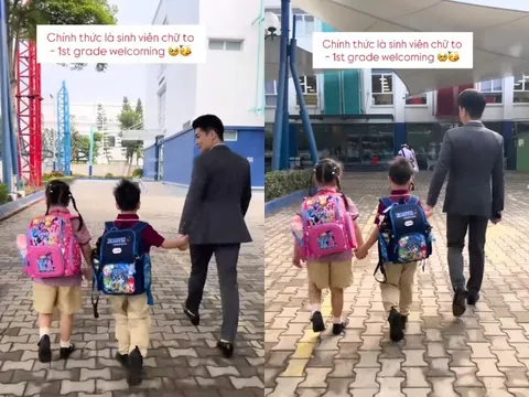 2 cháu nội Bầu Hiển chính thức vào lớp 1: Được bố đầu tư chuẩn "rich kid", lớn lên trong biệt thự trăm tỷ đồng