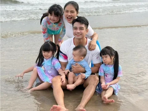 Vân Trang đưa 4 con đi du lịch phải có cả "đội quân" tháp tùng, nhàn tênh nhờ có mẹ chồng phụ giúp