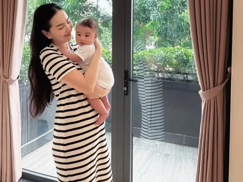 Con trai Mai Ngọc được khen có phúc tướng sau này làm giám đốc, nét mặt nghiêm nghị chuẩn "con nhà nòi"