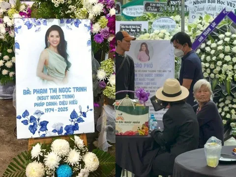Đám tang diễn viên Ngọc Trinh "Mùi ngò gai": NSƯT Công Ninh khóc nức nở tiễn biệt người cũ, từng có chuyện tình đẹp suốt 10 năm