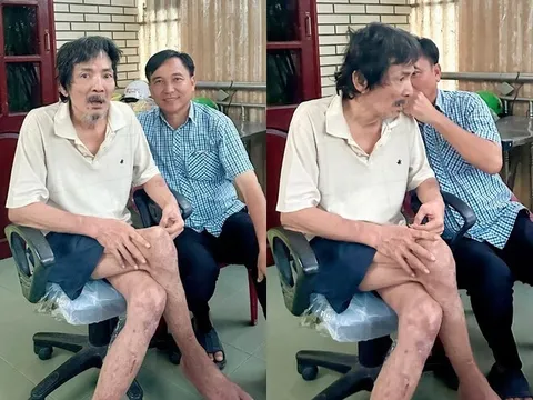 Sao Việt 24h: Thương Tín hiện không thể tự đi lại, vệ sinh cá nhân cần em trai hỗ trợ, di chuyển phải có người dìu