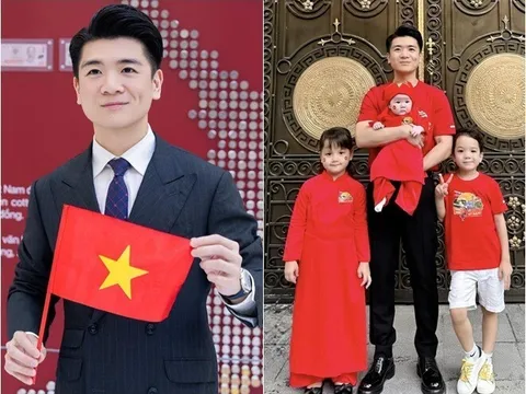 Anh chồng Phó TGĐ Ngân hàng của HH Đỗ Mỹ Linh làm bố đơn thân, khoe con gái thứ 3 da trắng bóc, mắt đẹp hệt bố