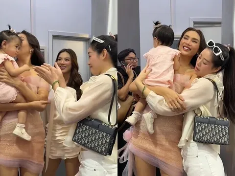 Hoa hậu Khánh Vân "mắc đẻ" với chồng nhiếp ảnh gia hơn 17 tuổi, gặp con gái Võ Hoàng Yến liền vội xin vía