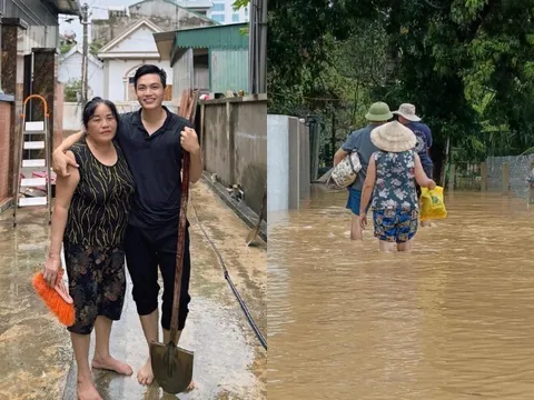Xót xa cảnh mẹ nam MC chạy lũ 2 lần trong 2 tháng, nhà mới sửa sang được chút thì nước lại dâng