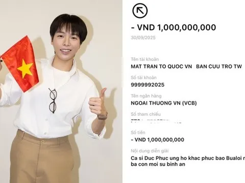 Sao Việt 24h: Nhiều sao Việt ủng hộ hàng tỷ đồng khắc phục hậu quả bão Bualoi, Đức Phúc - Tùng Dương góp số tiền "khủng"