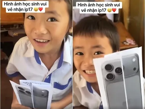 Học sinh sung sướng khi cô giáo tặng mỗi bạn một chiếc Iphone 17 dòng cao cấp nhất 2025 và cái kết