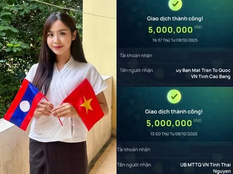 Nữ phóng viên người Lào nổi tiếng ở A80 gửi tiền ủng hộ vùng lũ: "Tiền của tôi ít nhưng tình cảm với Việt Nam rất nhiều"