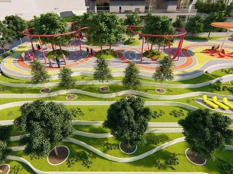 Công trình có mục đích kinh doanh nào được phép xây dựng trong công viên?