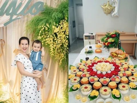 Võ Hạ Trâm công bố con trai lai Ấn kế thừa sự nghiệp tu hành của ông ngoại, làm tiệc thôi nôi tại nhà cho quý tử