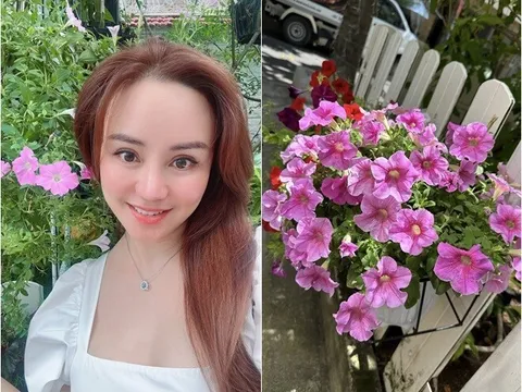 Khu vườn rực rỡ trong biệt thự 1.400m2 của ca sĩ Vy Oanh ở TP.HCM, trông chẳng khác nào "resort tại gia"