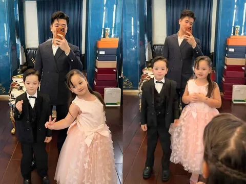 Cháu cưng Bầu Hiển như hoàng tử, công chúa đi dự sinh nhật ông nội, ái nữ Đỗ Mỹ Linh lên sân khấu nhảy múa