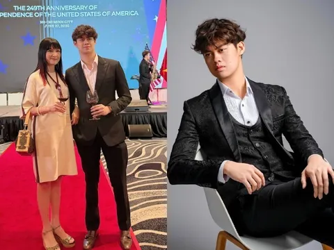 Con trai "nữ hoàng ảnh lịch" Hiền Mai được bầu làm Chủ tịch ở Mỹ, là nam thần điển trai cao hơn 1m8