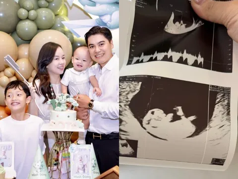 Ly Kute mang bầu lần 3, quý tử sinh với chồng làm trong ngành công an vừa thôi nôi đã chuẩn bị "lên chức" anh