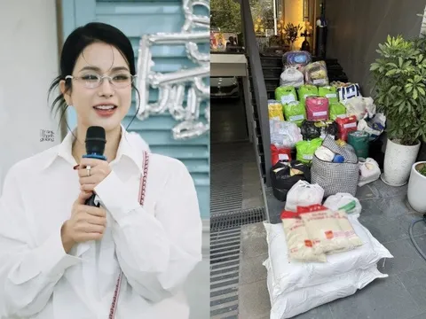 Sao Việt chung sức vì miền Trung: Diệp Lâm Anh huy động xe 0 đồng tiếp lương thực, Hà Anh giữ ấm cho trẻ em vùng lũ