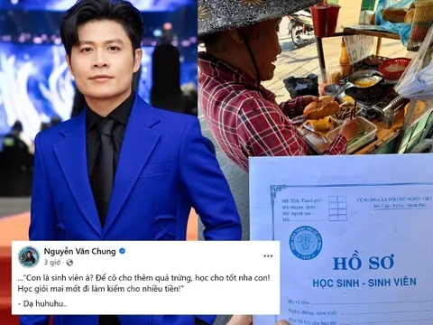 Nguyễn Văn Chung làm tân sinh viên ở tuổi 42, được cô bán bánh mì động viên "Học giỏi đi làm kiếm cho nhiều tiền!"
