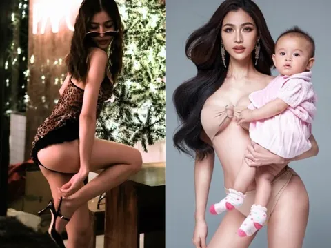 Tình trạng hiện tại của hoa hậu 10X bị tước vương miện vì mang bầu: Đã sinh con, body sau sinh gây “nhức mắt”