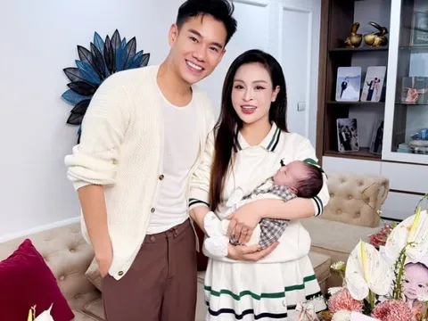 Hot girl Hà Nội sinh con với "anh bán phở 1m86 điển trai nhất VTV": Chồng vụng về, chu đáo trong lần đầu làm bố