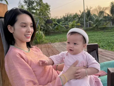 Sau sinh con cho chồng mới thiếu gia, Quỳnh Lương làm mẹ sướng, lần đầu nhắc về mẹ chồng miền Tây