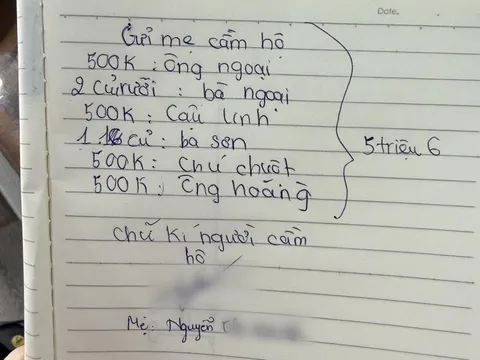 Mẹ Việt khóc mếu khi con 12 tuổi gửi tiền lì xì mua vàng, chỉ gần 6 triệu nhưng bắt mẹ phải ký tên