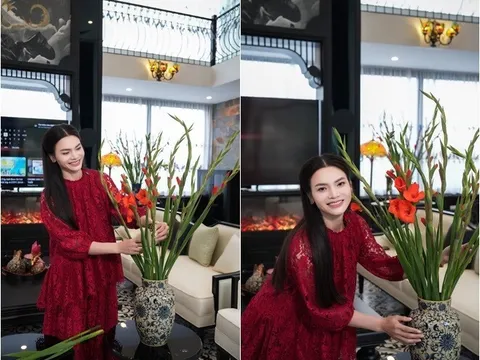 Nữ NSND trẻ nhất Việt Nam cùng chồng đón Tết trong căn nhà mới ở khuôn viên biệt phủ 10.000m2